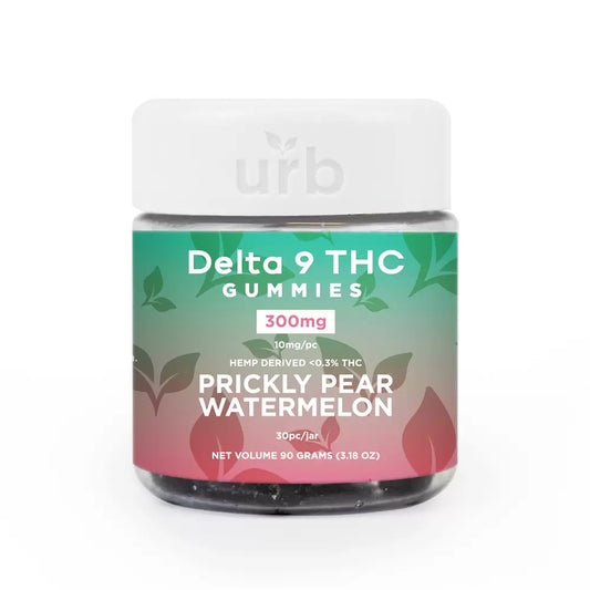 D9 THC Gummies 300MG – Prickly Pear Watermelon